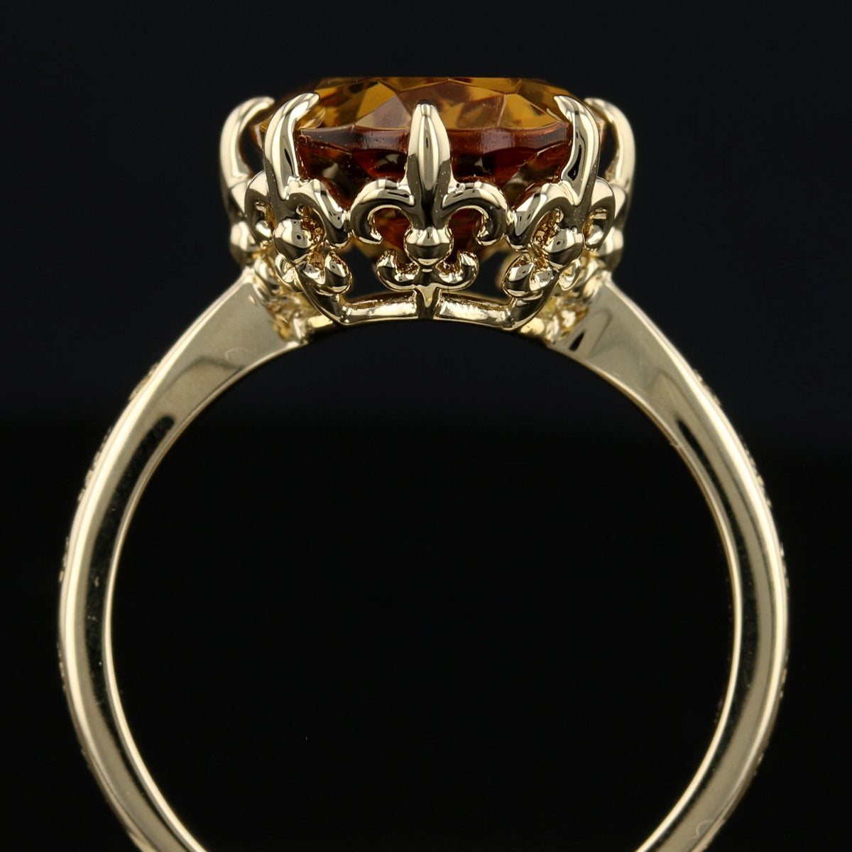 Fleur de Lis -  VooDooStone Ring