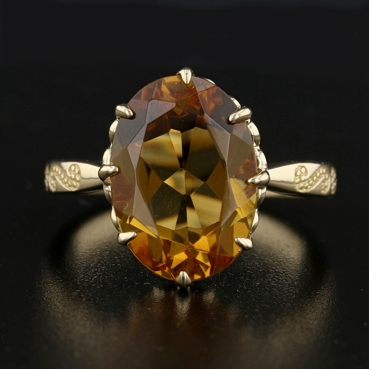 Fleur de Lis -  VooDooStone Ring