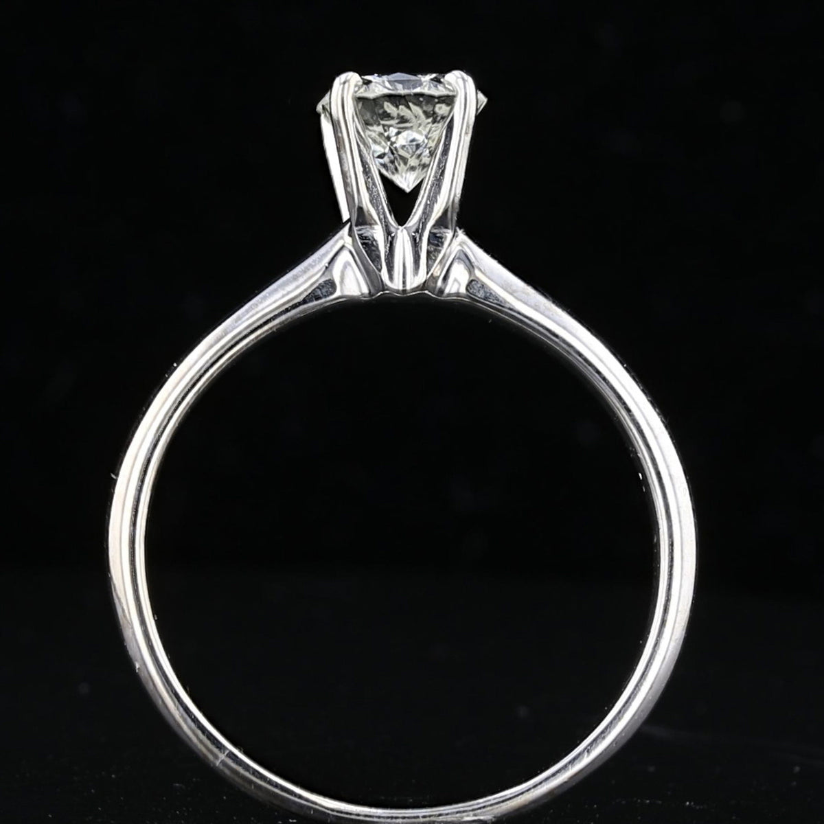 Solitaire Diamond Ring White Gold