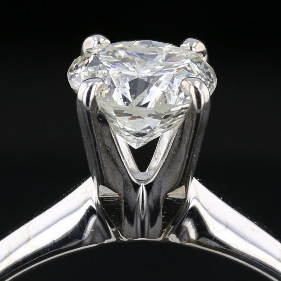 Solitaire Diamond Ring White Gold