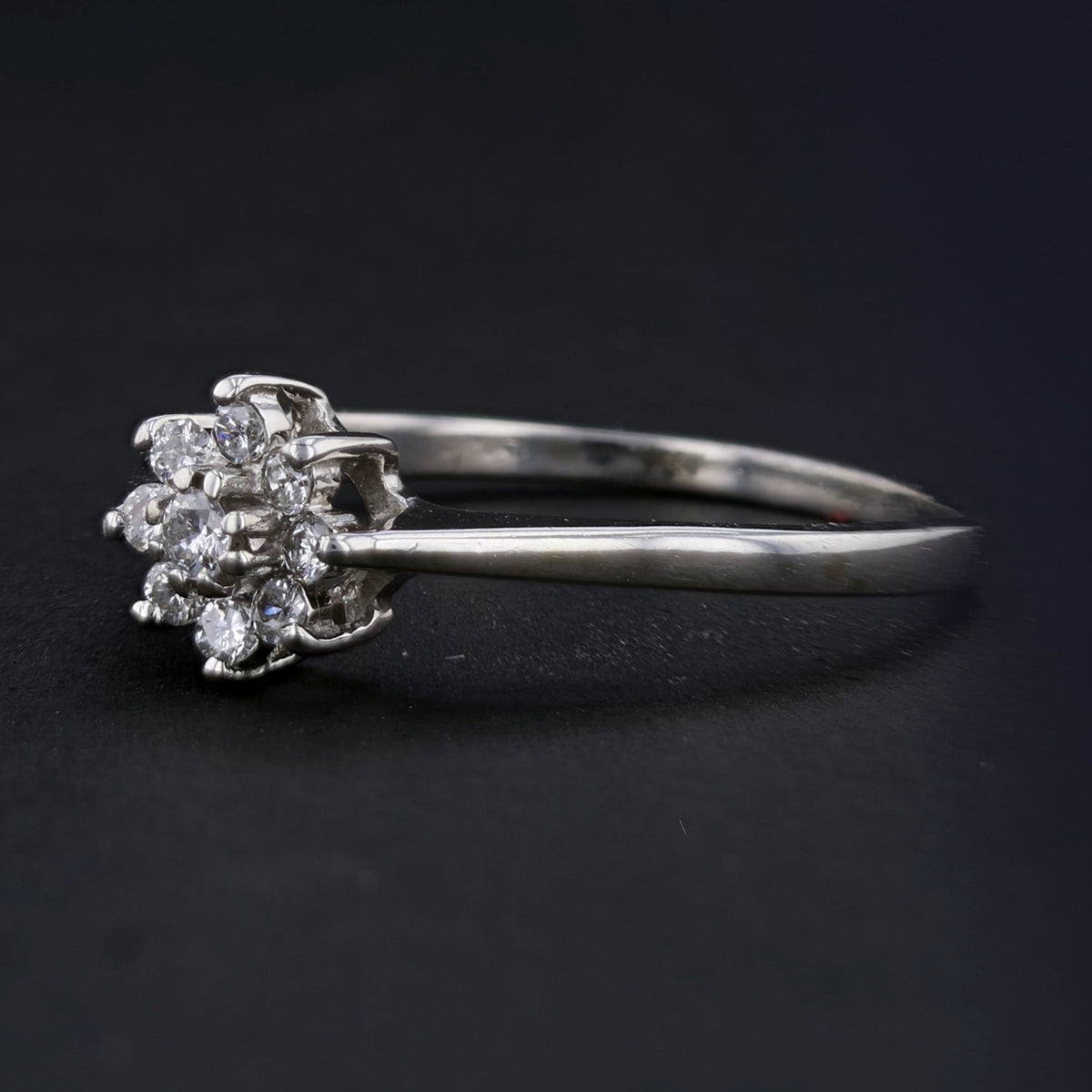 Vintage Diamond Ring White Gold