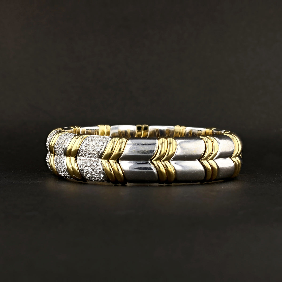 Tone Gold Vintage Diamond Bracelet