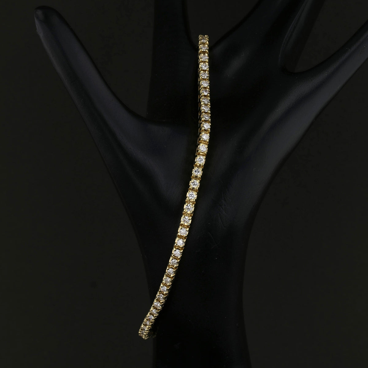 8" Diamond Tennis Gold Bracelet