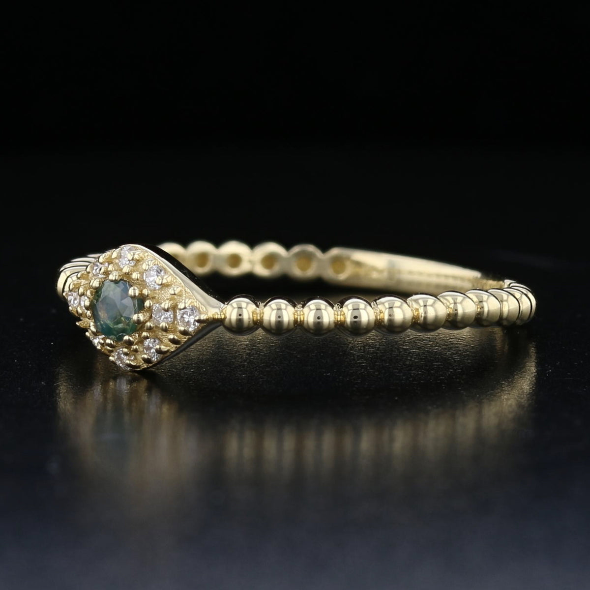 Delicate Alexandrite and Diamond