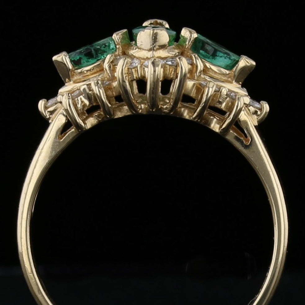 Vintage Emerald & Diamond Ring