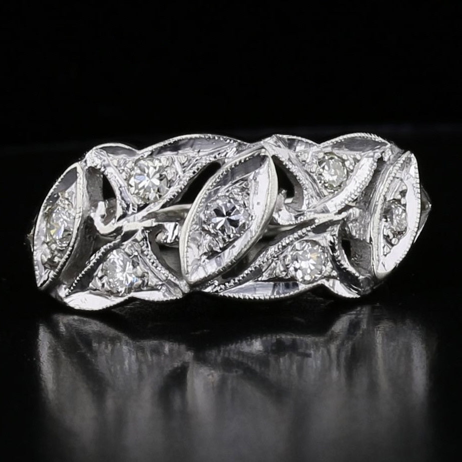 Vintage White Gold Diamond Ring