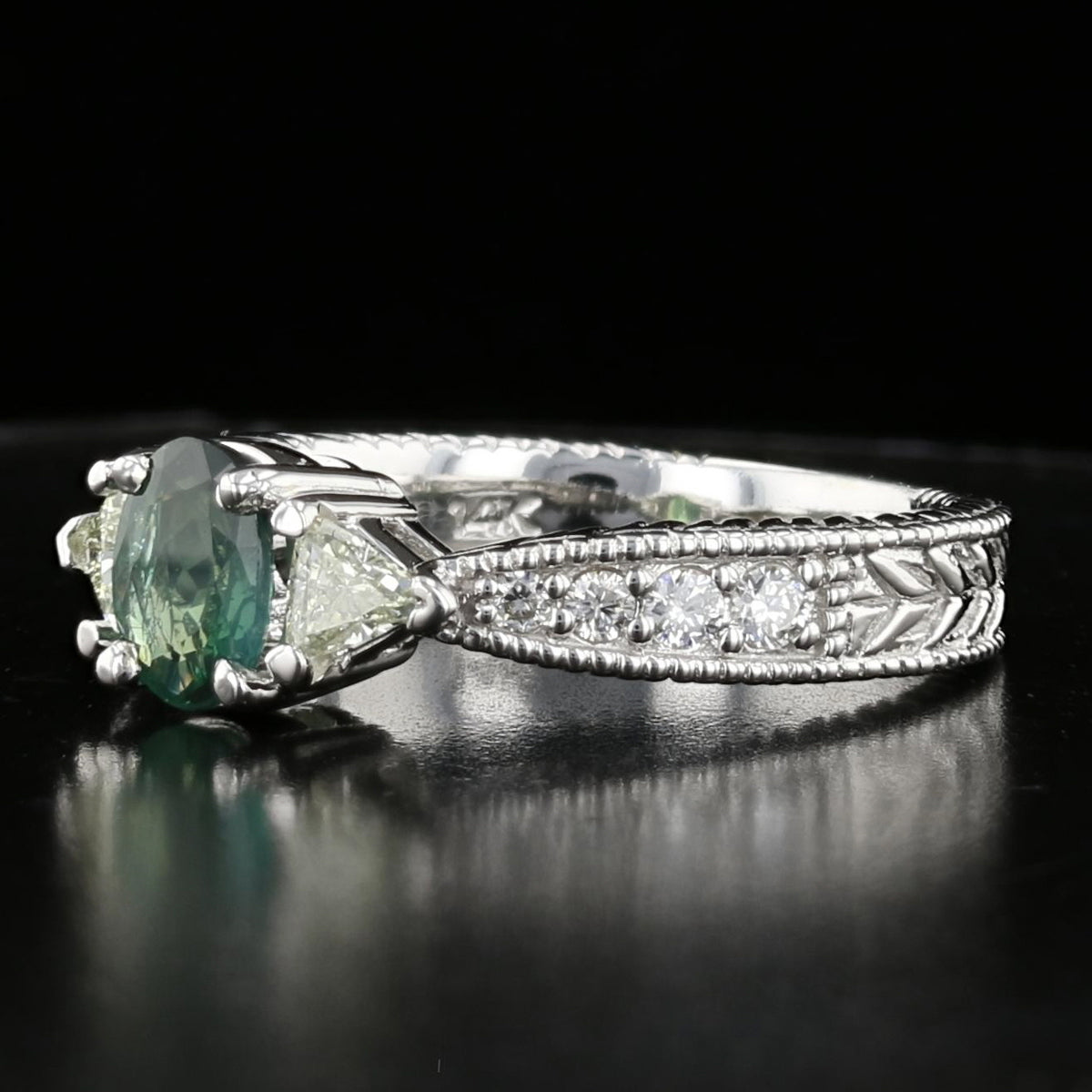 Alexandrite Diamond GIA Ring