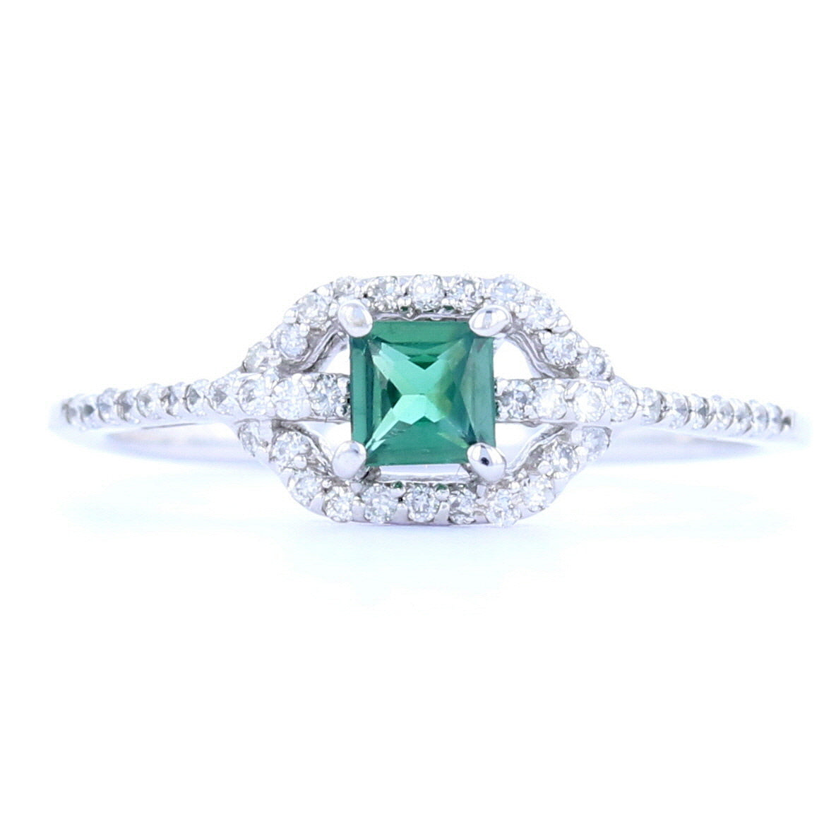 Alexandrite and Diamond GIA-Certified Ring