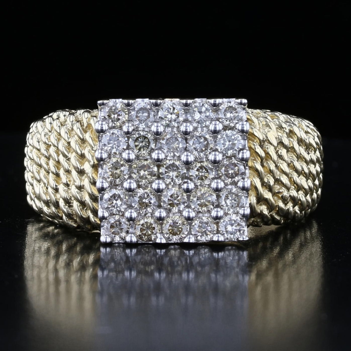 Vintage Diamond Cluster Ring