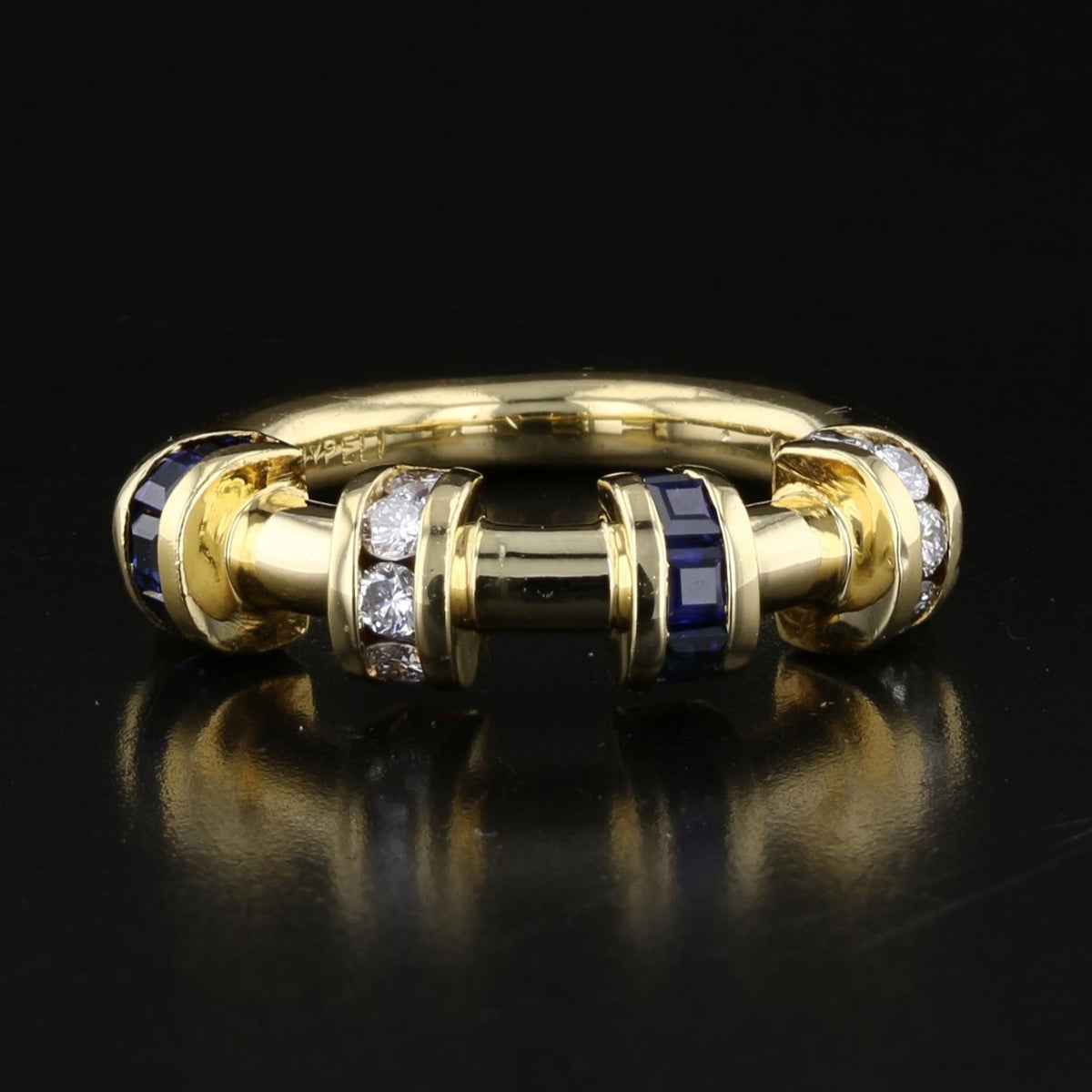 Vintage Sapphire and Diamond Ring