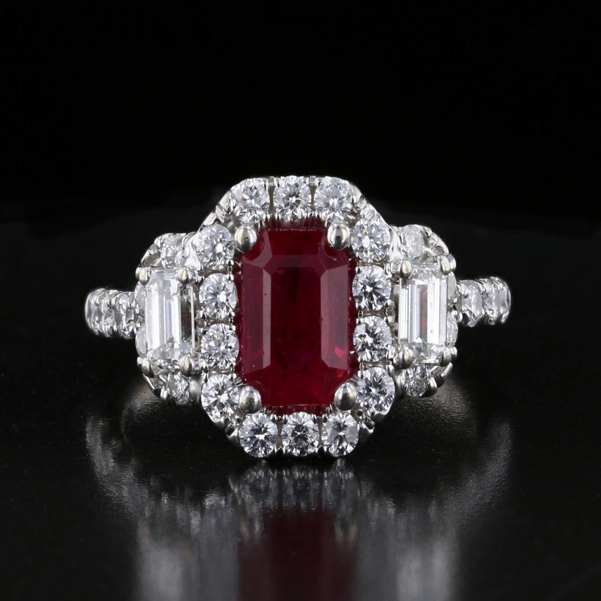 Vintage Ruby and Diamond Ring
