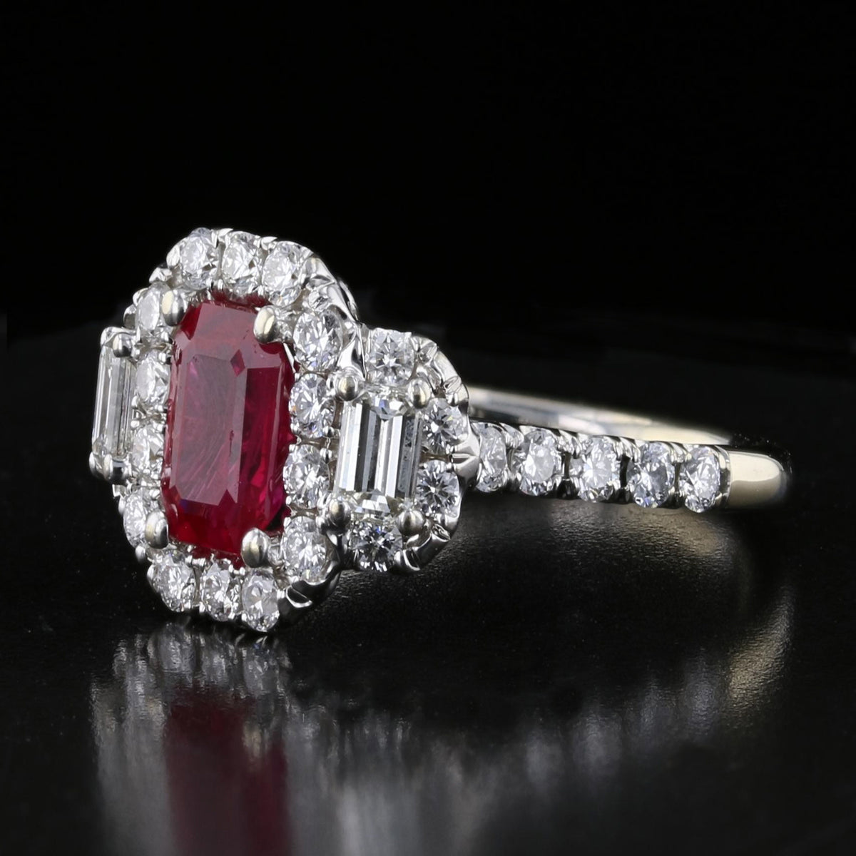 Vintage Ruby and Diamond Ring