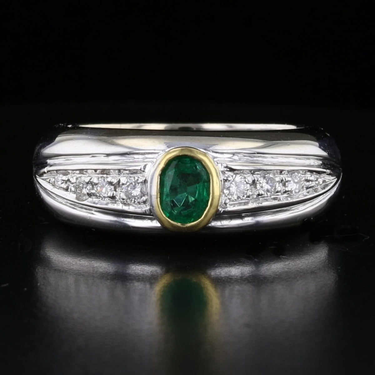 Emerald Diamond Band