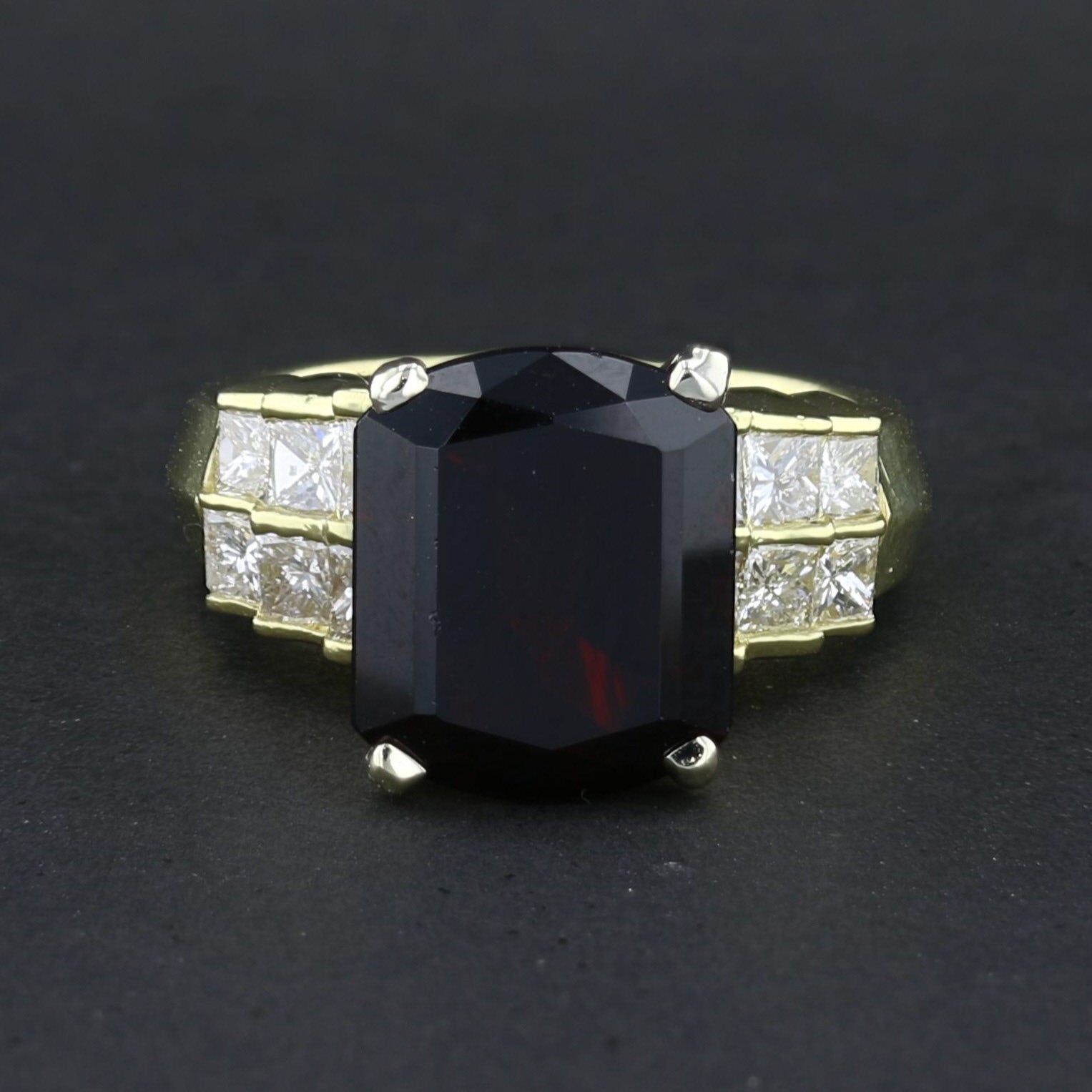 Garnet Diamond Ring - David's Antiques & Jewelry