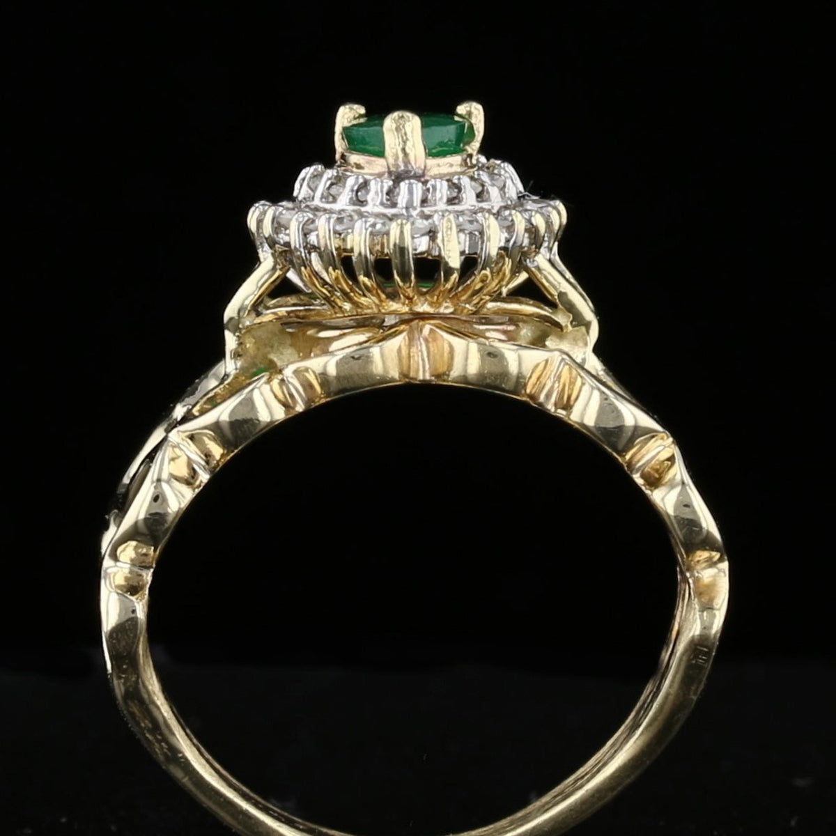Vintage Emerald and Diamond Ring