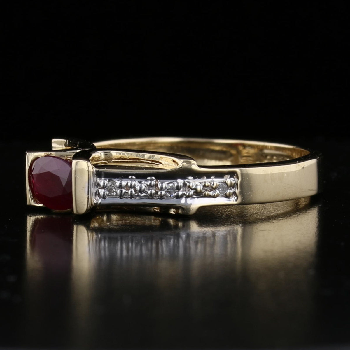 Vintage Ruby and Diamond Ring