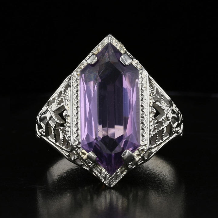Antique Art Deco Amethyst Ring