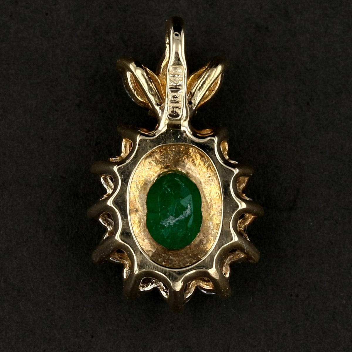 Vintage Emerald and Diamond Pendant