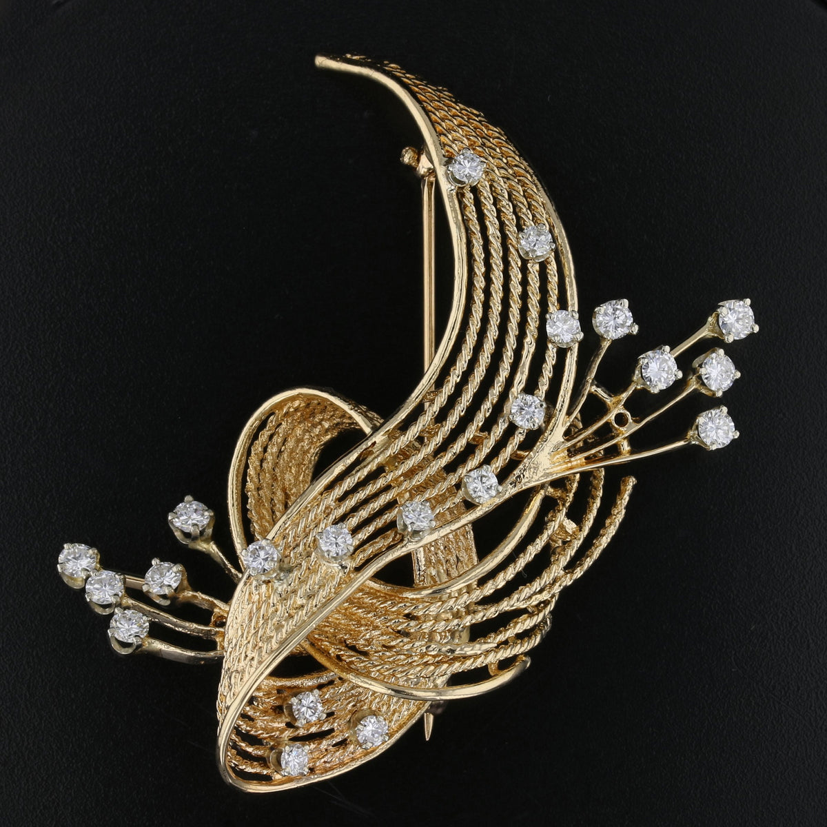 Vintage Diamond Brooch