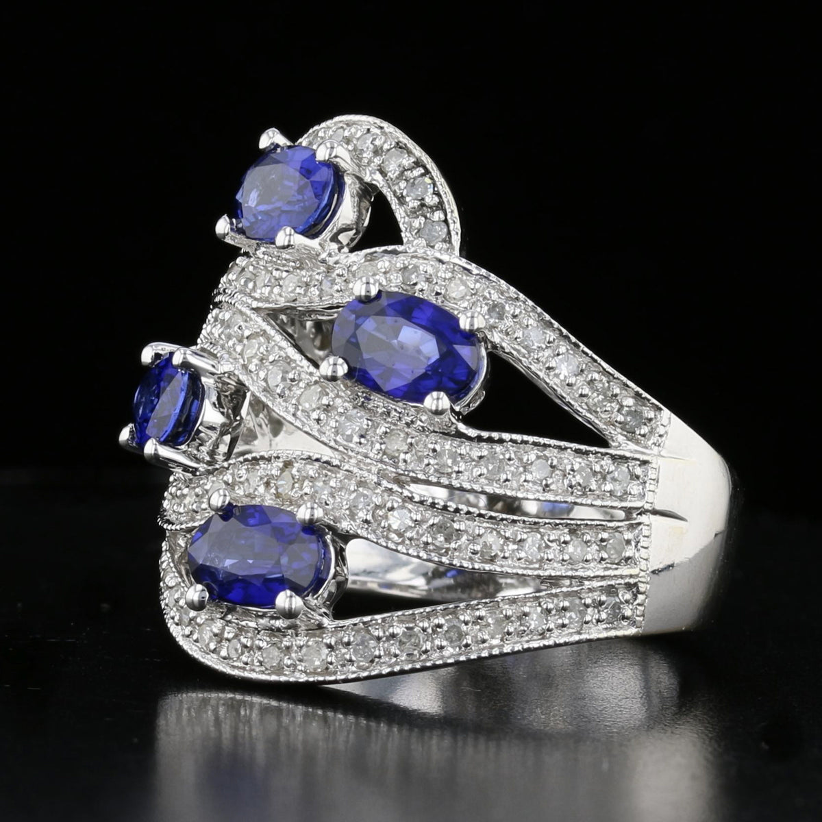 Vintage Sapphire Diamond Ring