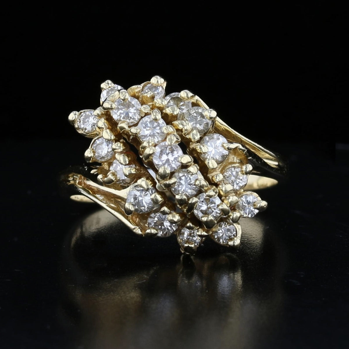 Diamond Cluster Ring
