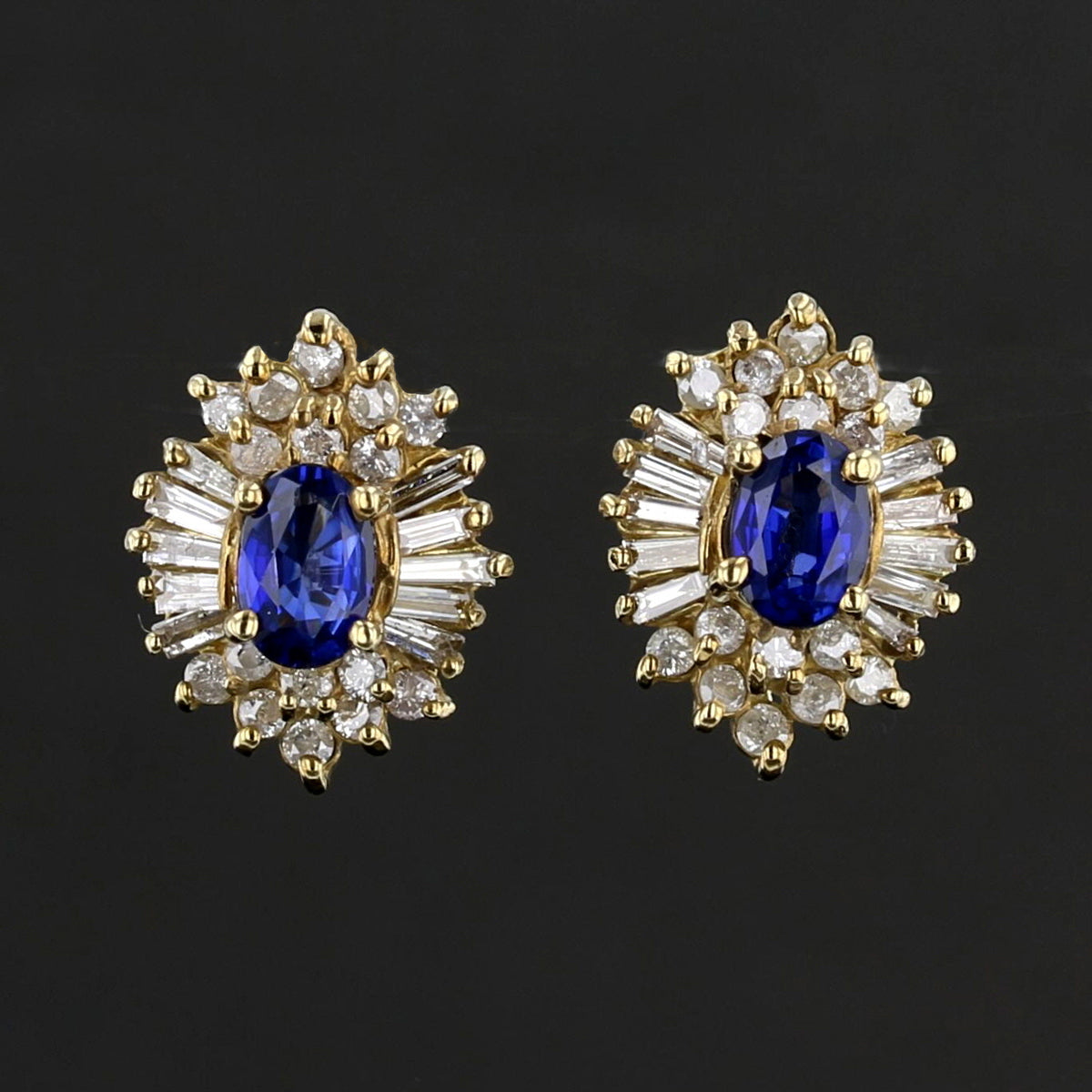 Sapphire Diamond Studs