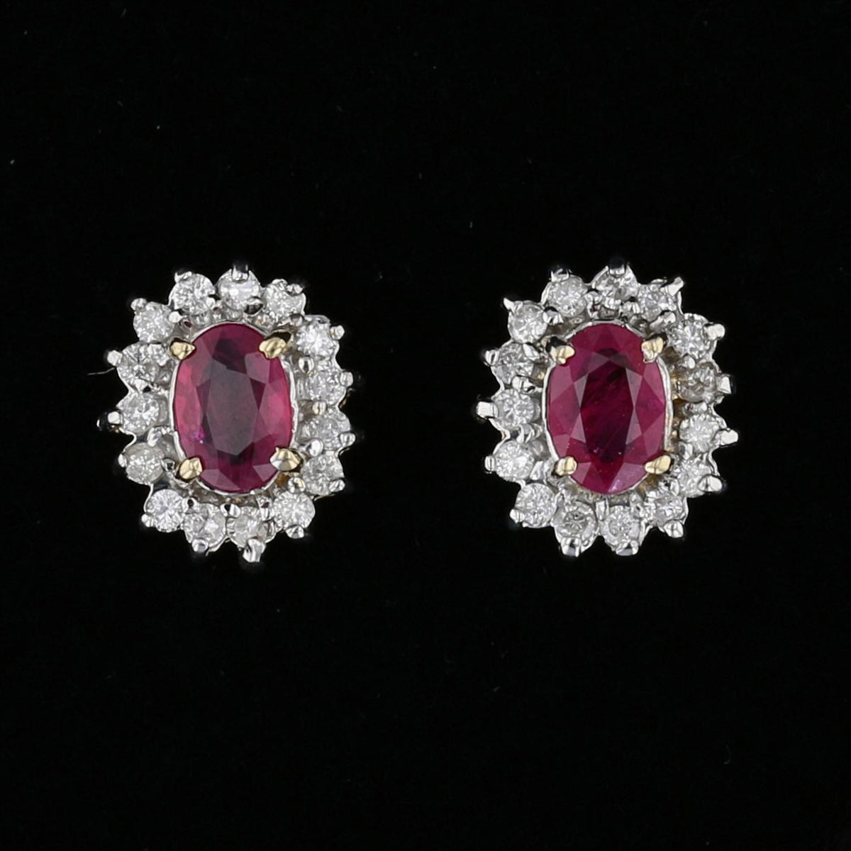 Ruby Diamond Studs