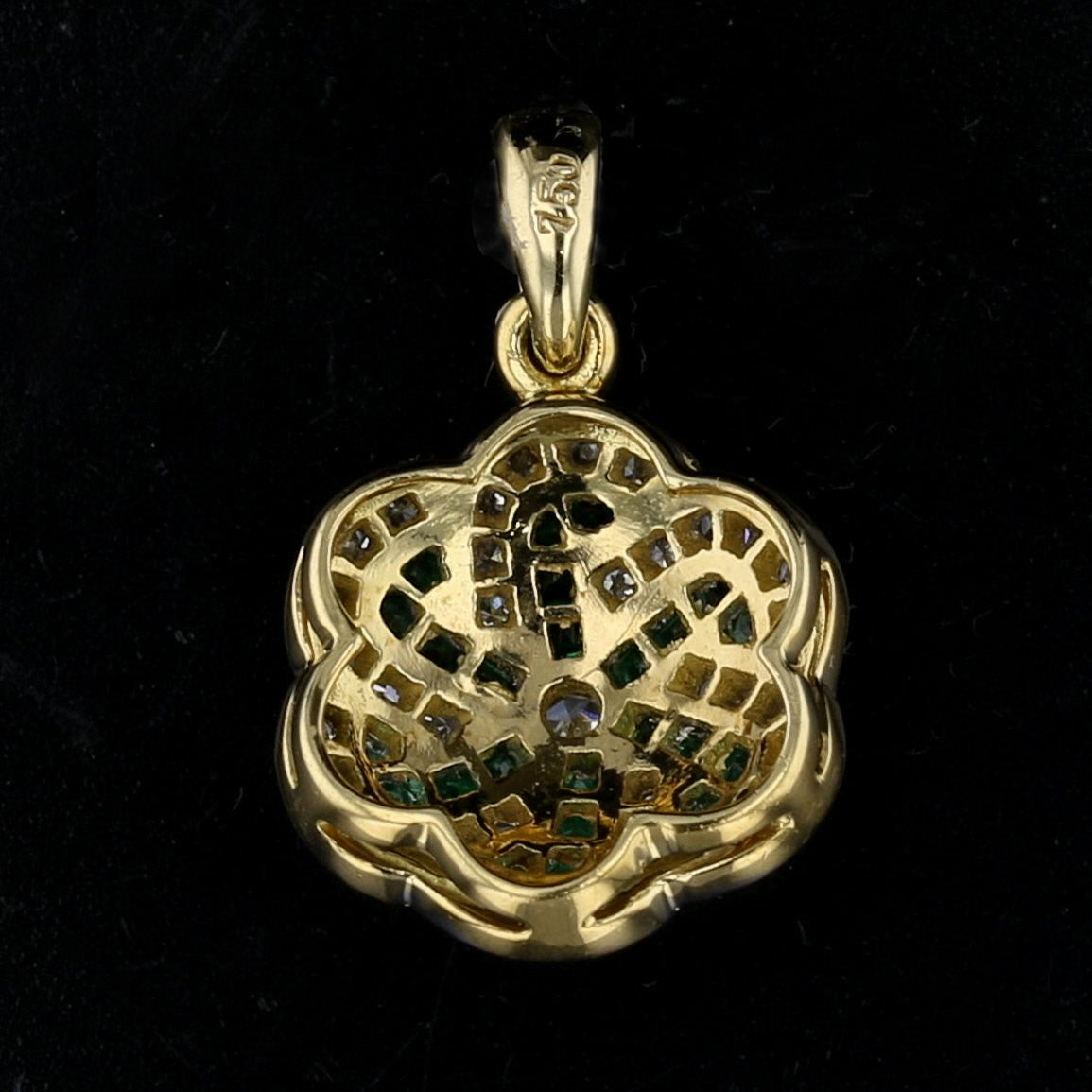 Emerald Diamond Pendant