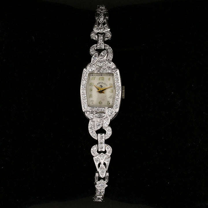 C1920 Lady Elgin Diamond Watch - serviced Nov/2024   893867