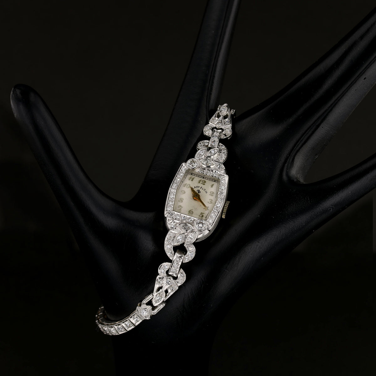 C1920 Lady Elgin Diamond Watch - serviced Nov/2024   893867