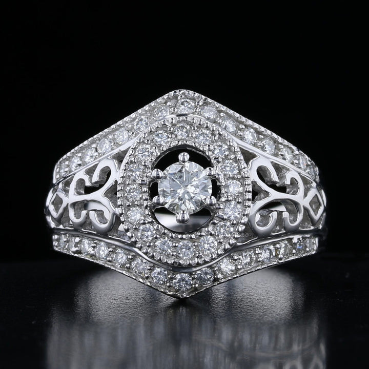 Vintage Diamond Halo Ring