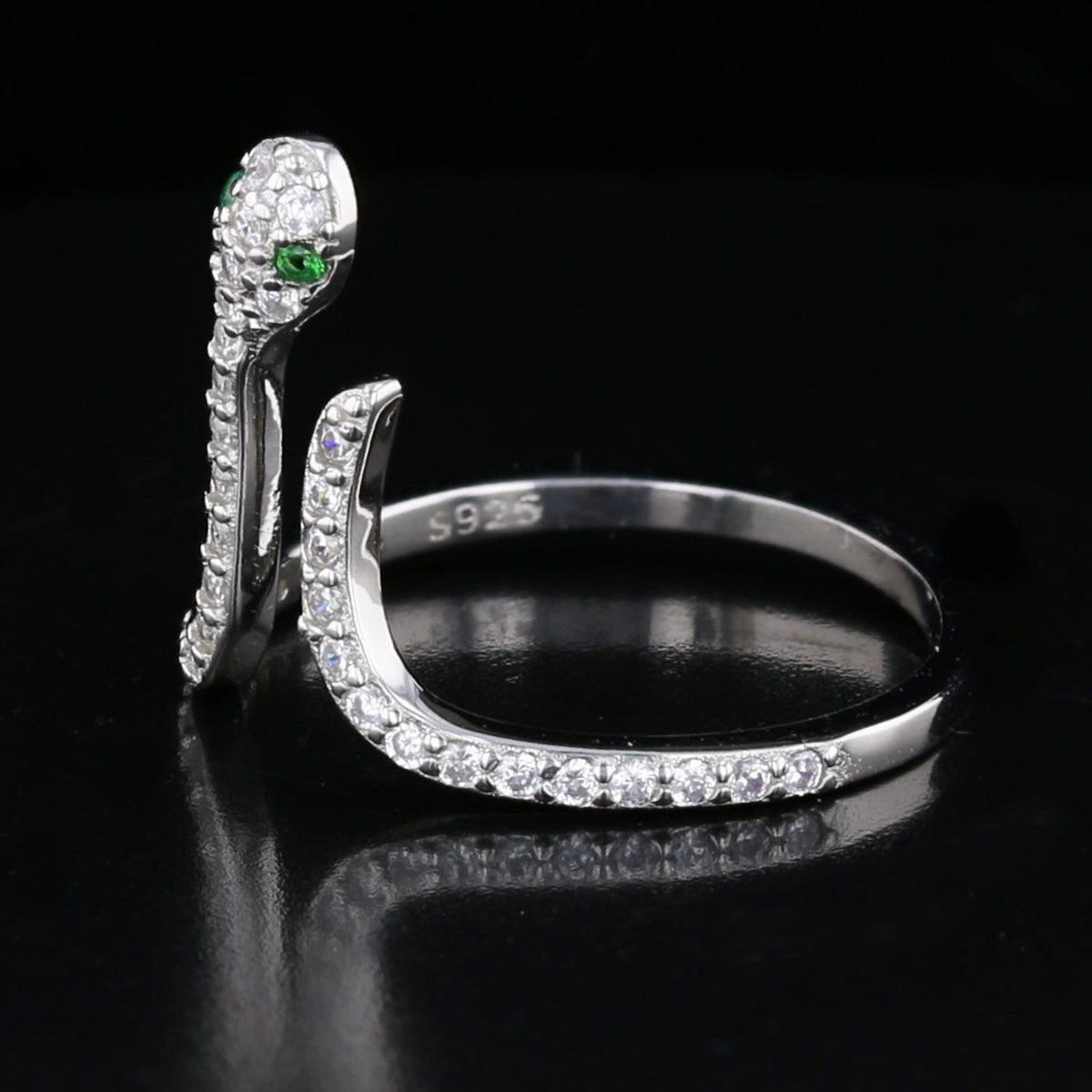 CZ Snake Ring