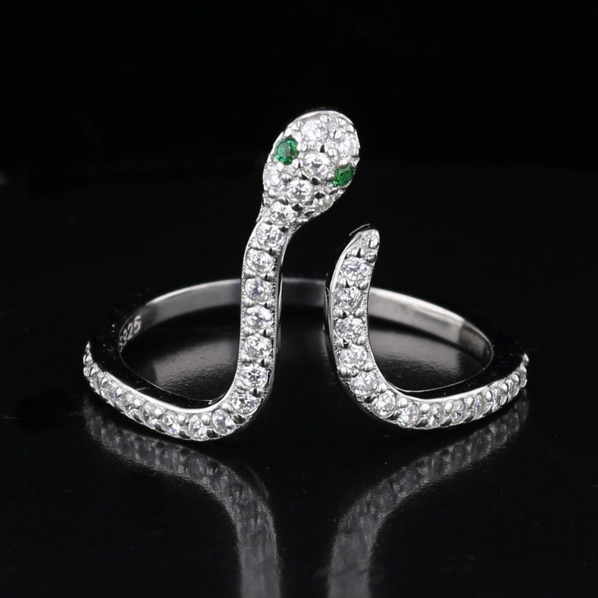 CZ Snake Ring