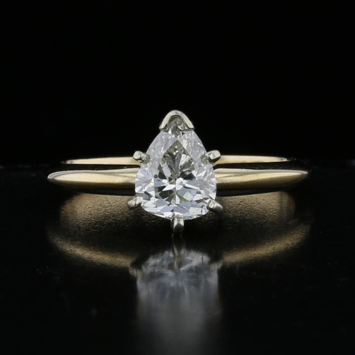 Solitaire Pear Shape Diamond Ring
