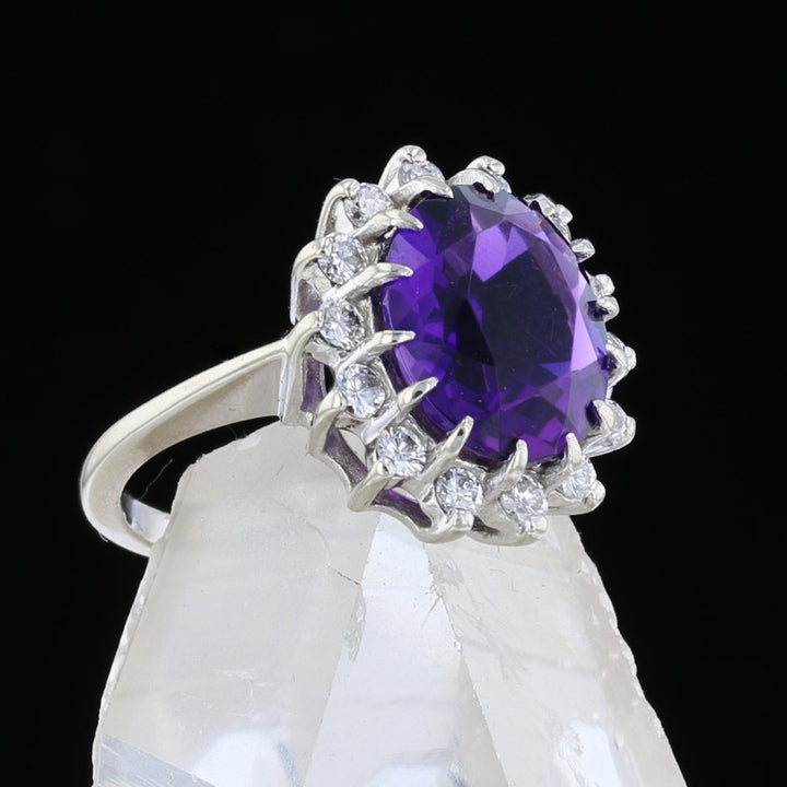 'Diana' Amethyst & Diamond Ring