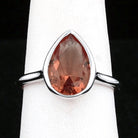 Sterling Silver Bezel VooDooStone Pear Shape Ring - David's Antiques & Jewelry