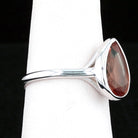Sterling Silver Bezel VooDooStone Pear Shape Ring - David's Antiques & Jewelry