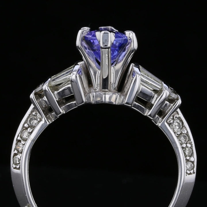Tanzanite Diamond Ring sz 5   894440