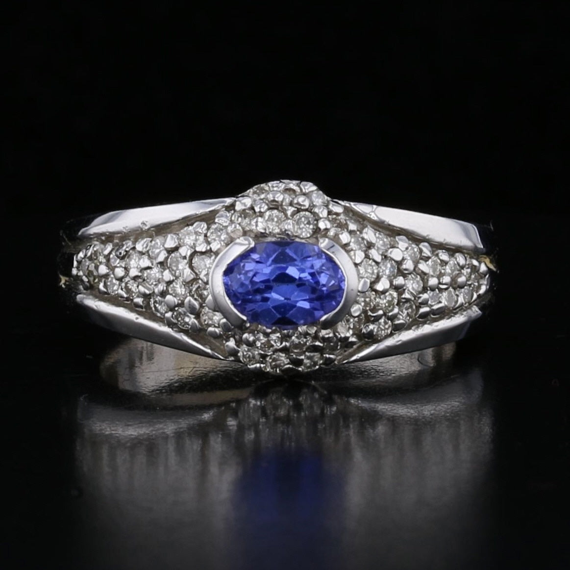 Tanzanite Diamond Ring - David's Antiques & Jewelry