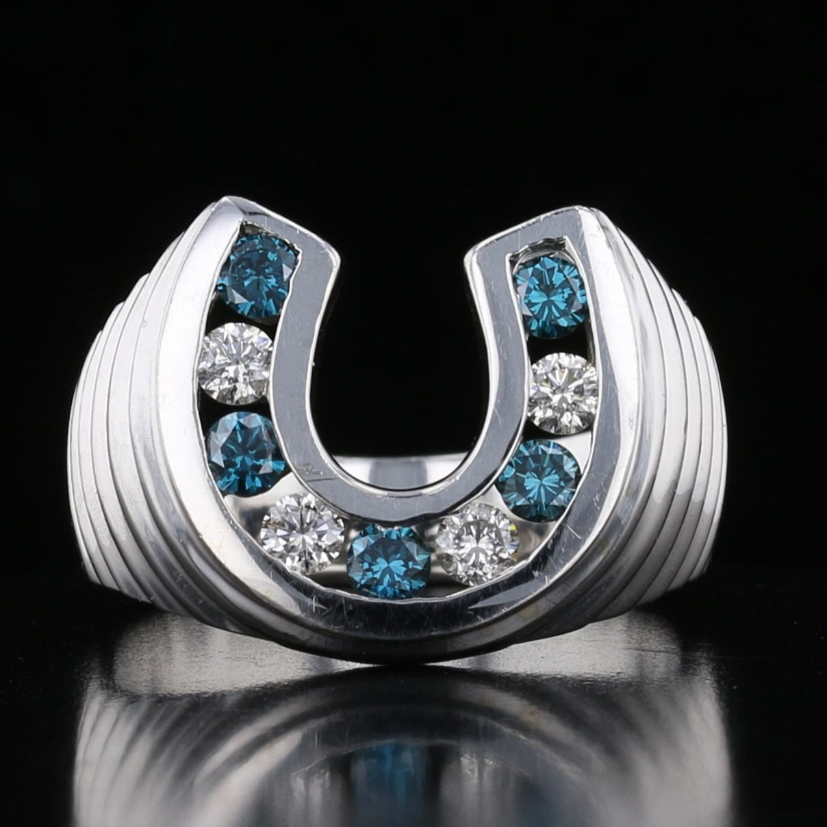 Horseshoe Diamond Ring 894600 | David's Antiques NOLA – David's