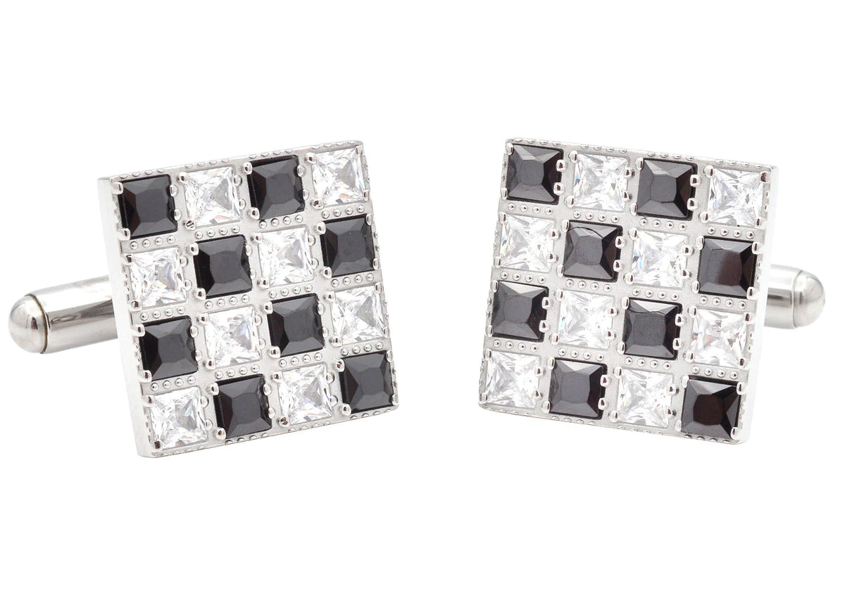 Checkerboard Black Cufflinks