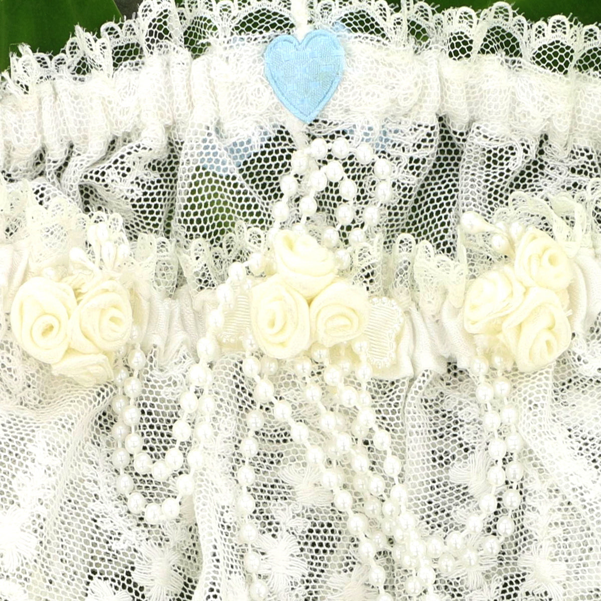 Elevate Your Special Day with our Stunning Embroidered Tulle Lace Bridal Garter