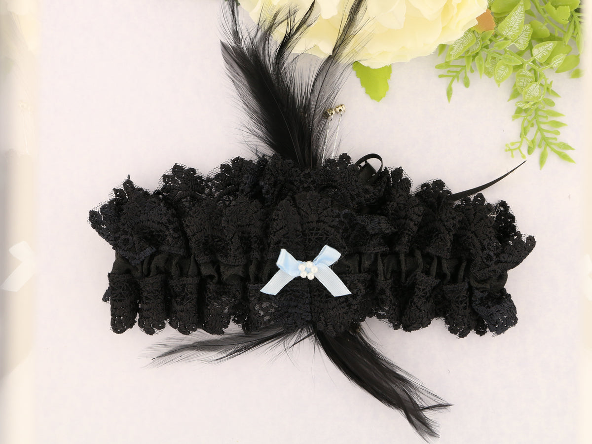 Fab Sexy Black Guipure Lace Garter