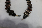 Antique Gutta Percha & Whitby Jet Cameo, French Jet Beads Necklace - David's Antiques & Jewelry