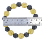 VooDooStone and Lava stone Beaded Bracelet - Life Symbol - David's Antiques & Jewelry