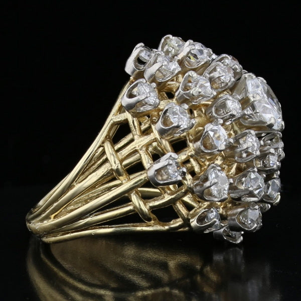 Vintage 7.35 Carat Diamond Ring 18K Yellow Gold  894062