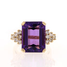 Amethyst, Diamond Ring - David's Antiques & Jewelry