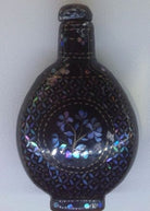 Chinese Lac Burgaute Snuff Bottle – Mother of Pearl Floral Designs - David's Antiques & Jewelry