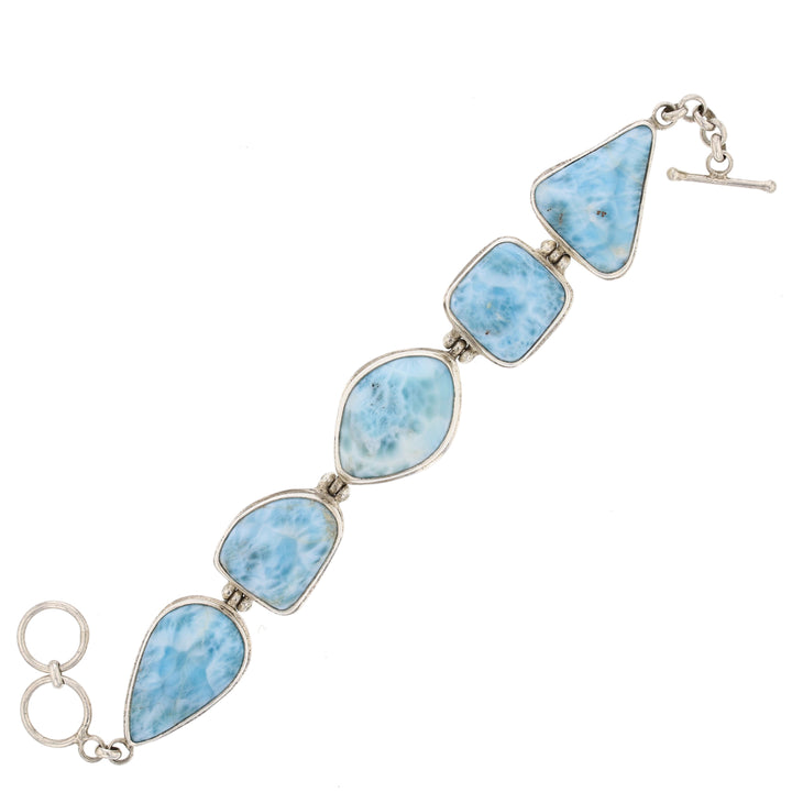 5 Stone Larimar Bracelet