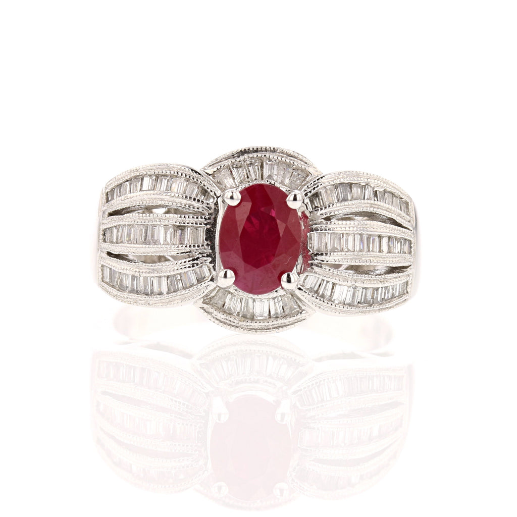 Cocktail Ruby  Ring - David's Antiques & Jewelry